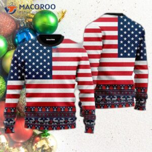 American Flag Ugly Christmas Sweater