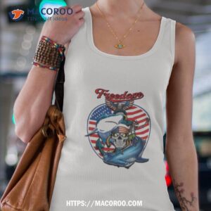 american freedom shark anchor shirt tank top 4