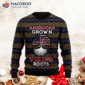 American-grown, Viking-roots Ugly Christmas Sweater