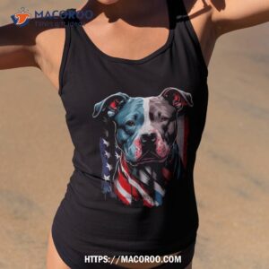 american pitbull terrier usa flag patriotic dog shirt tank top 2