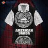 American Samoan Black And White Hawaiian Shirts