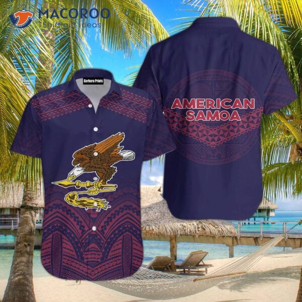 American Samoan Eagle Hawaiian Shirts