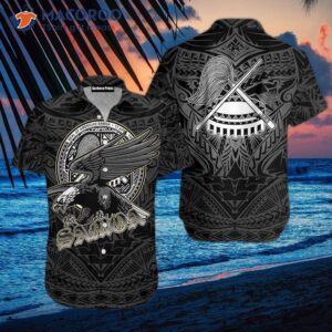 American Samoan Polynesian Eagle Hawaiian Shirts