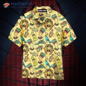 Ancient Egyptian Classic Flash Tattoo Style Hawaiian Shirts