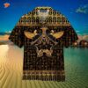 Ancient Egyptian Scarab Beetle Golden Hawaiian Shirt