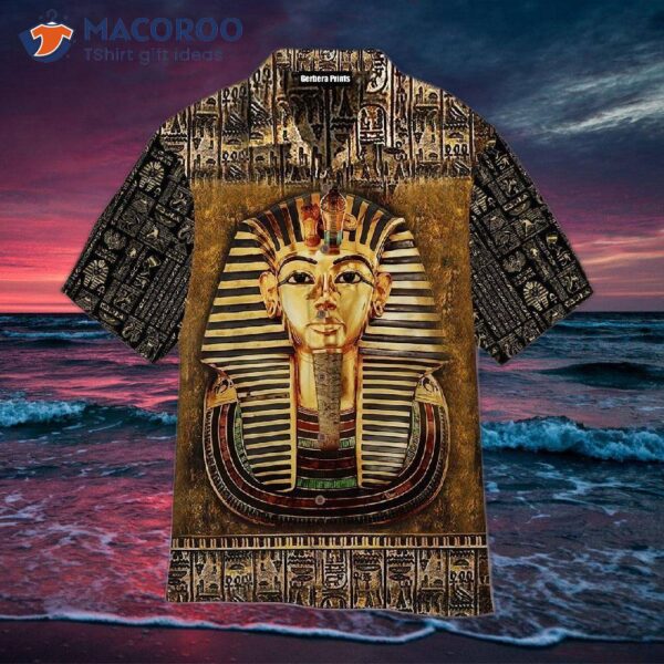 Ancient Egyptian Tutankhamun-inspired Hawaiian Shirts