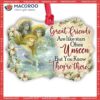 Angel Bestie Great Friends Are Like Stars Metal Ornament, Christmas Angel Ornaments