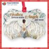 Angel Faith Feathers Appear When Angels Are Near Metal Ornament, Angel Christmas Decor