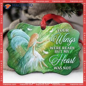 angel faith your wings were ready but my heart was not horizontal ceramic ornament angel christmas ornaments 1