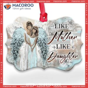 Angel Like Mother Daughter Metal Ornament, Angel Decoration