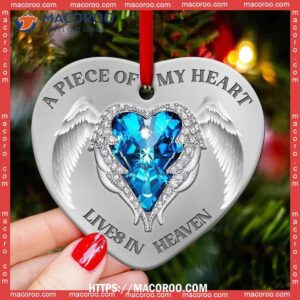 Angel Memorial Faith Piece Of My Heart Ceramic Ornament, Christmas Angel Ornaments