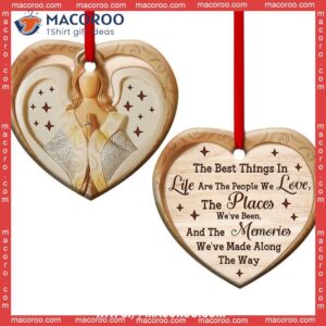 angel the best things in life are people we love heart ceramic ornament angel decoration 0