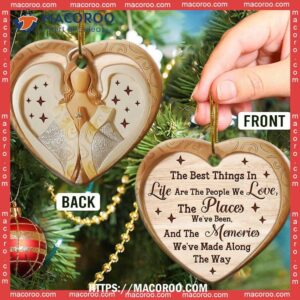 angel the best things in life are people we love heart ceramic ornament angel decoration 1