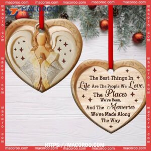 angel the best things in life are people we love heart ceramic ornament angel decoration 2