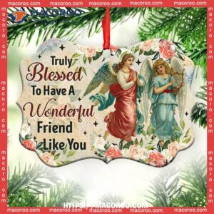 angel truly blessed to have a wonderful friend like you horizontal ceramic ornament angel wings ornament 2