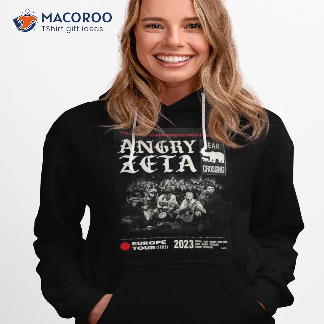 Angry Zeta Bear Crossing Europe Tour 2023 Shirt Angry Zeta Bear Crossing Europe Tour 2023 Shirt