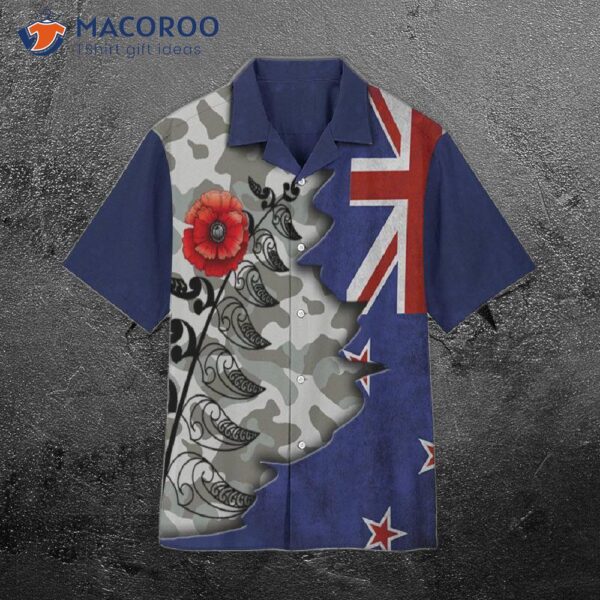 Anzac Day Australian Flag Camouflage Hawaiian Shirts