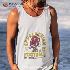appalachian state mountaineers makai jackson 2023 ncaa football shirt tank top