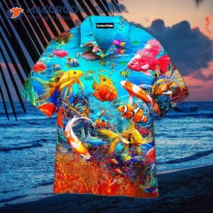 Aquarium With Colorful Fishes Hawaiian Shirt