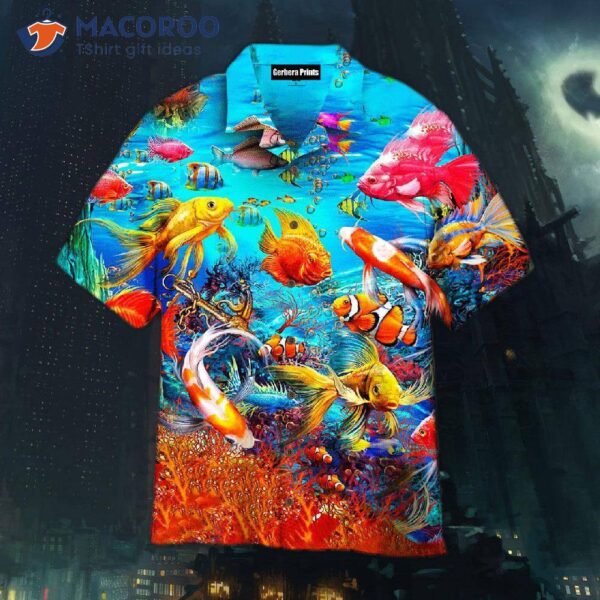 Aquarium With Colorful Fishes Hawaiian Shirt