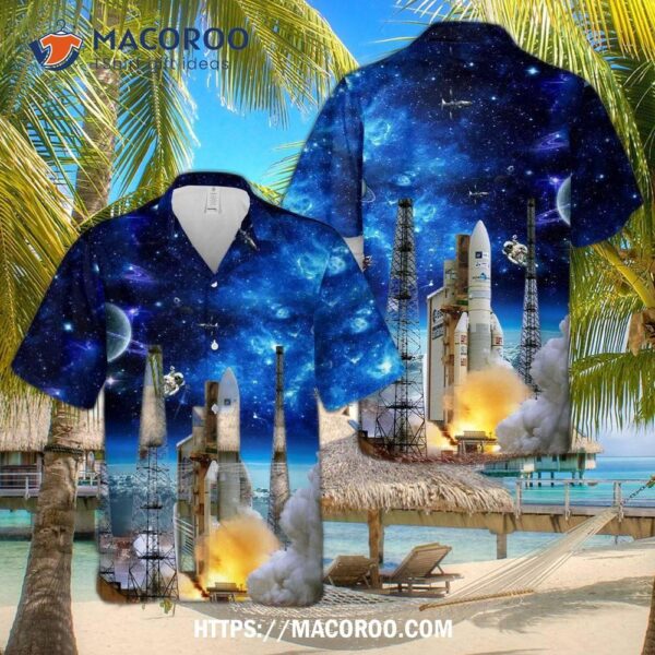 Ariane 5 Plus Eca Rocket Hawaiian Shirt