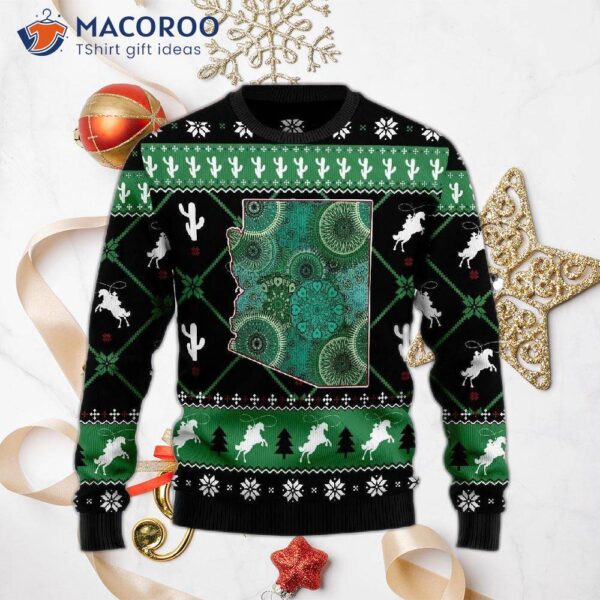 Arizona, Usa Symbols Ugly Christmas Sweater