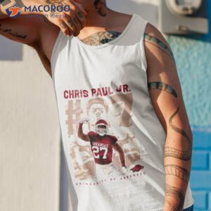 Arkansas Razorbacks Chris Paul Jr 2023 Ncaa Football Shirt 3 arkansas razorbacks chris paul jr 2023 ncaa football shirt tank top 1