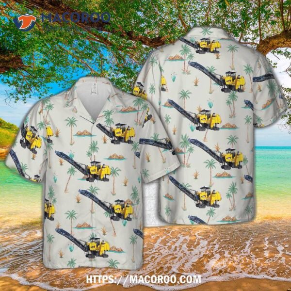 Asphalt Milling Machine Hawaiian Shirt