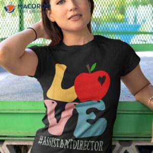 assistant director love apple groovy cute back to school shirt tshirt 1