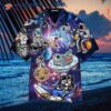 Astronaut Fishing In The Galaxy With A Purple Hawaiian Shirt