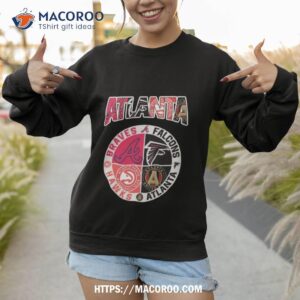 atlanta city team sport of champion legend braves falcons hawks and atlanta fc 2023 shirt sweatshirt 1