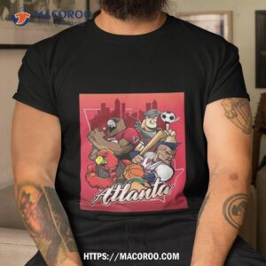 Atlanta Falcons X Atlanta Braves X Atlanta Hawks X Atlanta United Fc Art By Eric Poole Unique Shirt