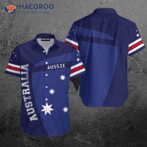 Australia Aussie Blue Hawaiian Shirts