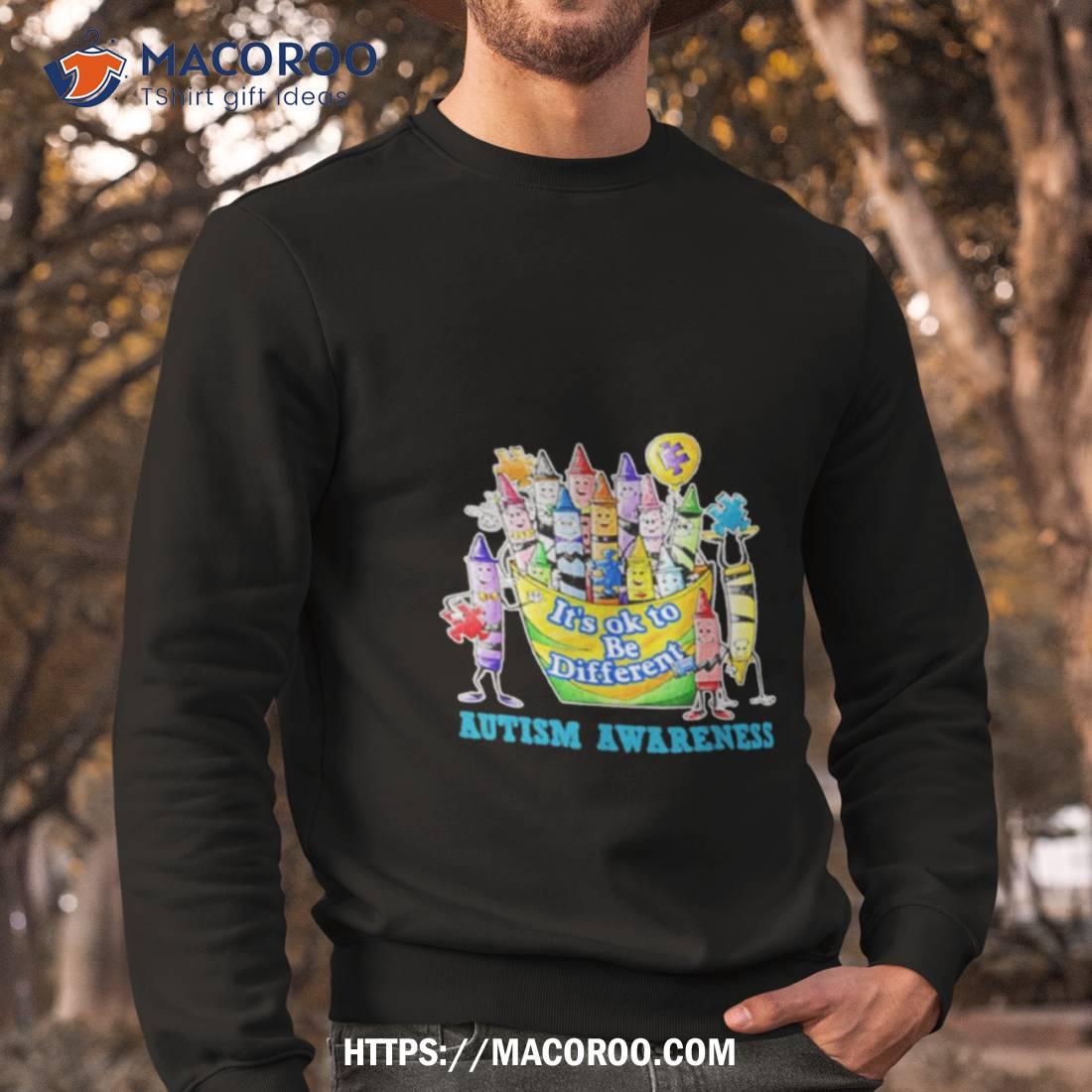 Autism Awareness Crayons Its Ok To Be Differenshirt Autism Awareness Crayons Its Ok To Be Differenshirt