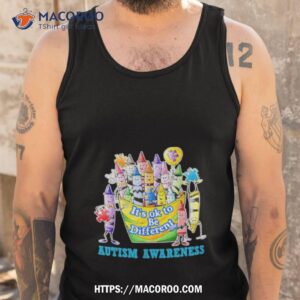 Autism Awareness Crayons Its Ok To Be Differenshirt 3 autism awareness crayons its ok to be differenshirt tank top