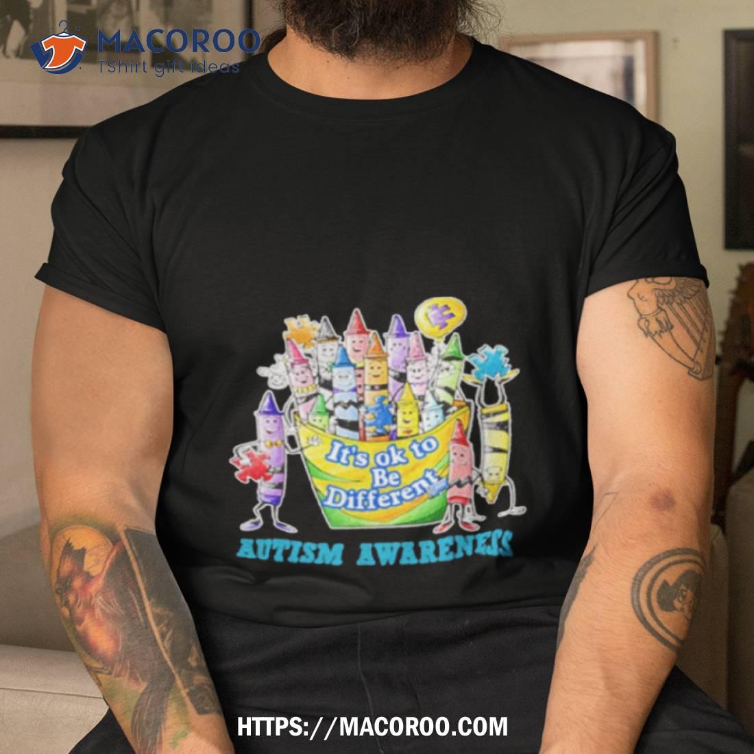 Autism Awareness Crayons Its Ok To Be Differenshirt Autism Awareness Crayons Its Ok To Be Differenshirt