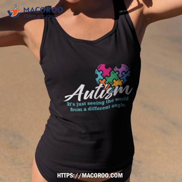 Autism Heart Puzzle Awareness Autistic Support Ribbon Health Shirt