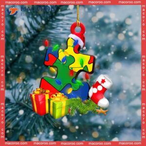 Autism Light Custom-shaped Christmas Acrylic Ornament