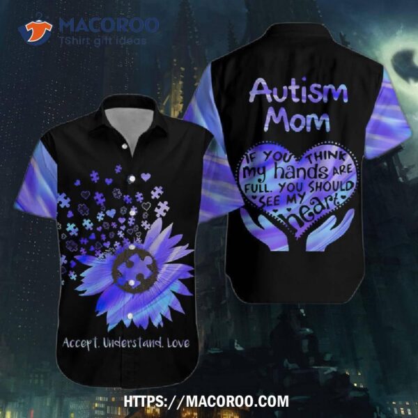 Autism Love Mom Hawaiian Shirt