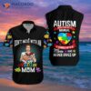 Autism Mom Puzzles And Super Hawaiian Shirts