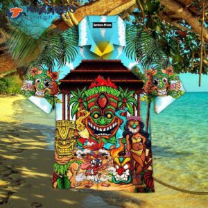 awesome colorful tiki bar hawaiian shirts 1