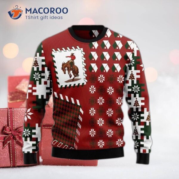 Awesome Cowboy Ugly Christmas Sweater