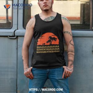 baaa sowenyaaa african king lion shirt tank top 2