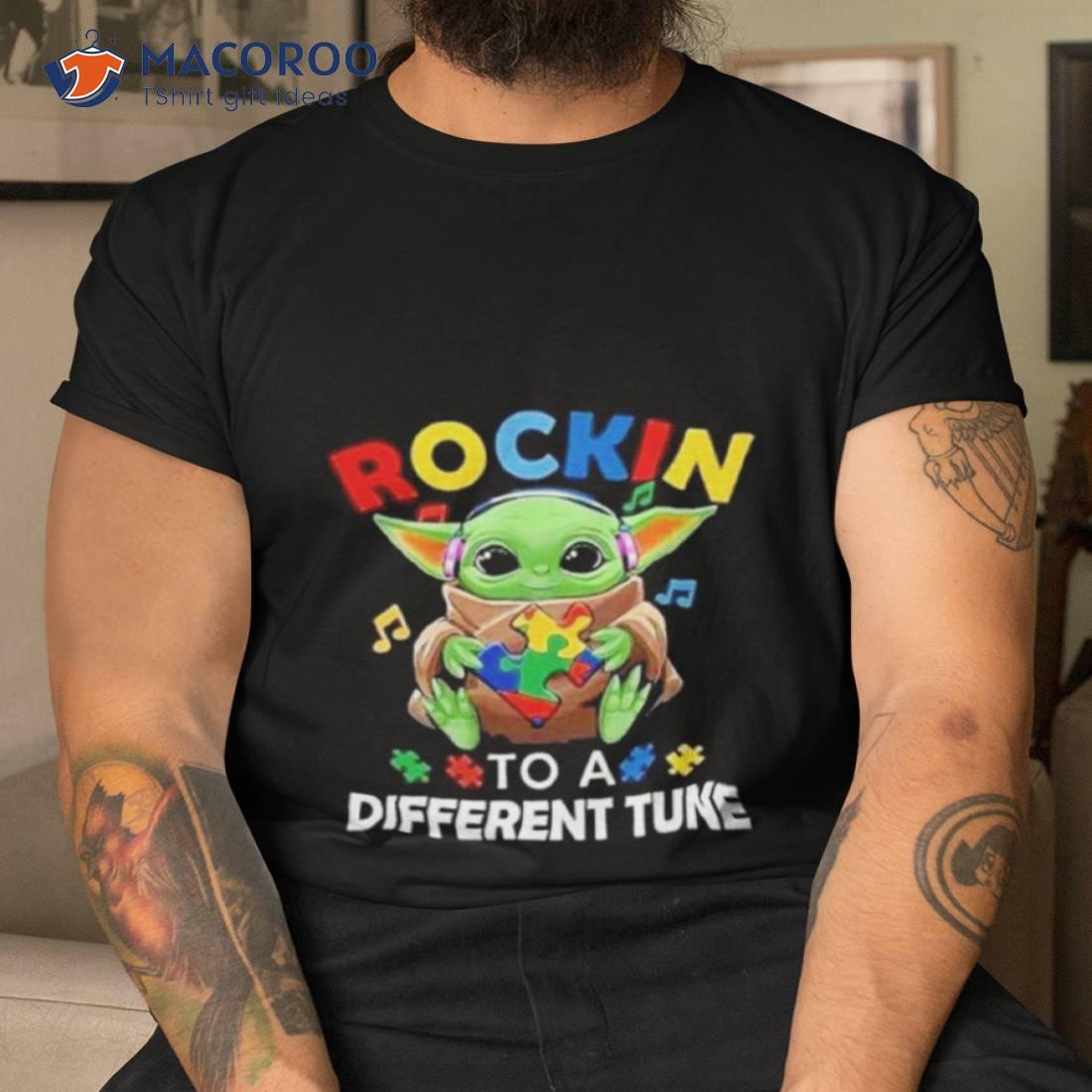 Baby Yoda Rockin To A Different Tune Shirt Baby Yoda Rockin To A Different Tune Shirt