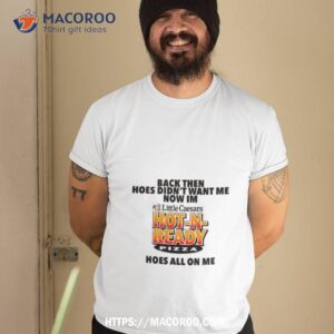Back Then Hoes Didn’t Want Me Now I’m Hot N Ready Pizza Shirt