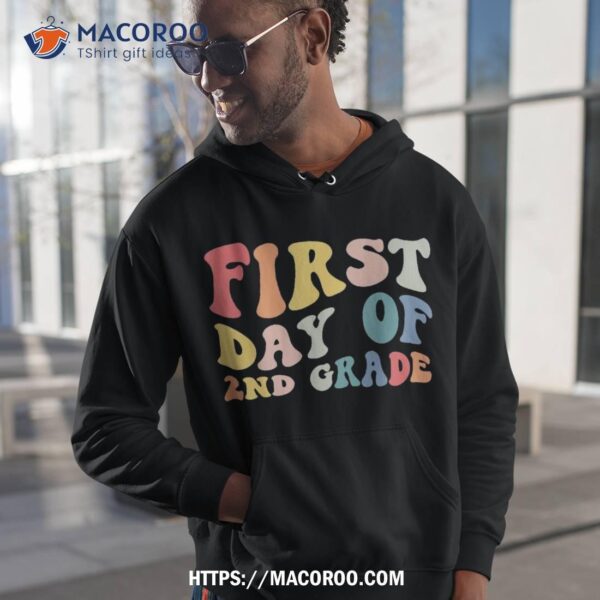 Back To School 2nd Grade Groovy Teacher Kids Shirt