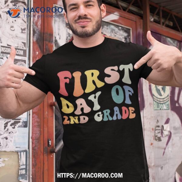 Back To School 2nd Grade Groovy Teacher Kids Shirt