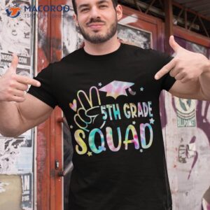 back to school 5th grade squad tie dye teachers student shirt tshirt 1