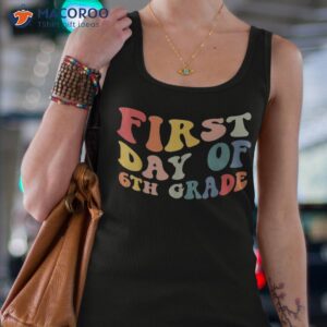 back to school 6th grade groovy teacher kids shirt tank top 4