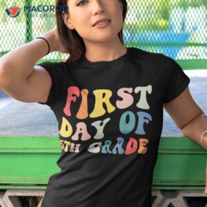 back to school 6th grade groovy teacher kids shirt tshirt 1